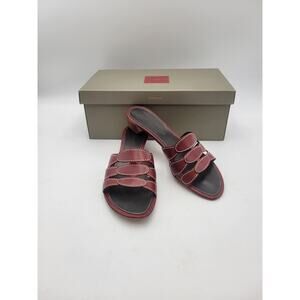 Cole Haan Resort Leather Slide Mule Sandals Women's Size 6 B Vtg